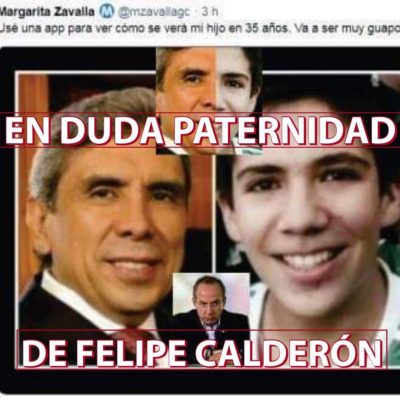 Usuarios en redes sociales ponen en duda la paternidad de Felipe Calderón