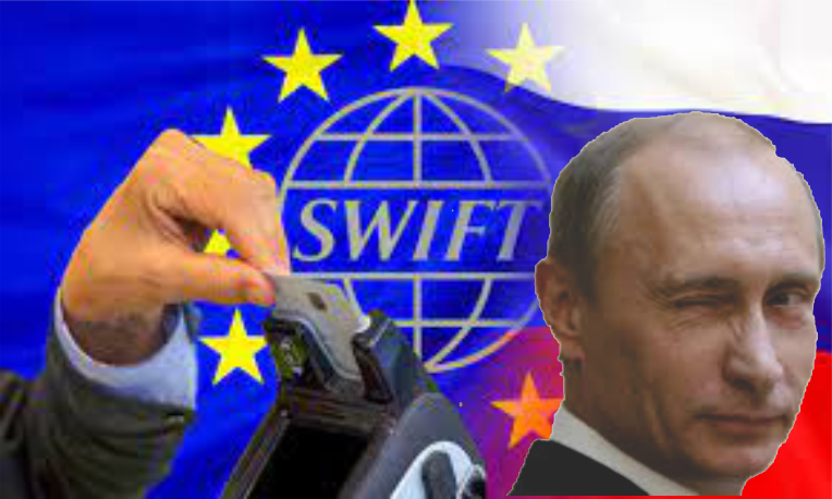 La débil Unión Europea, da MARCHA ATRÁS  a la sanción SWIFT contra Rusia